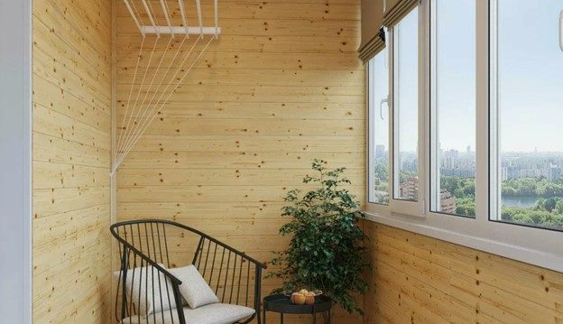 Внутренняя отделка деревянной вагонкой